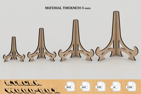 5MM Photo Holder Easel: Laser Cutting Stands for Brands