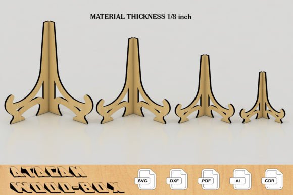 8-Inch Photo Stands for Laser Cutting Branding
