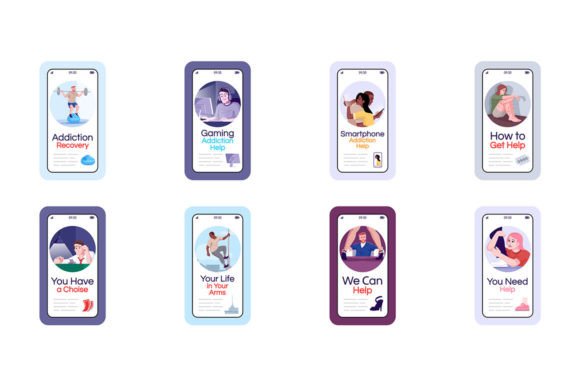 Addiction Characters: Graphics for Ux And Ui Kits