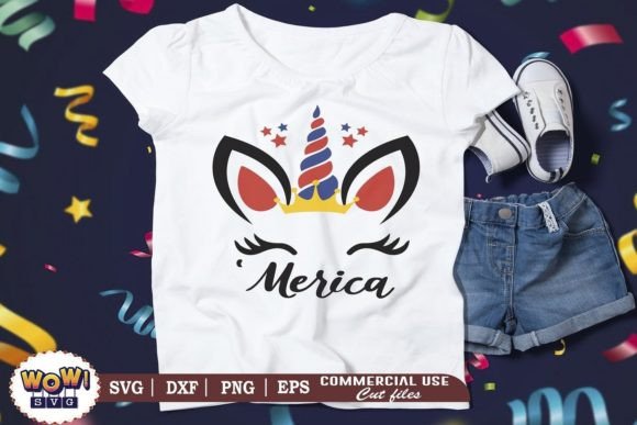 America Unicorn Svg: Premium Graphics & Illustrations