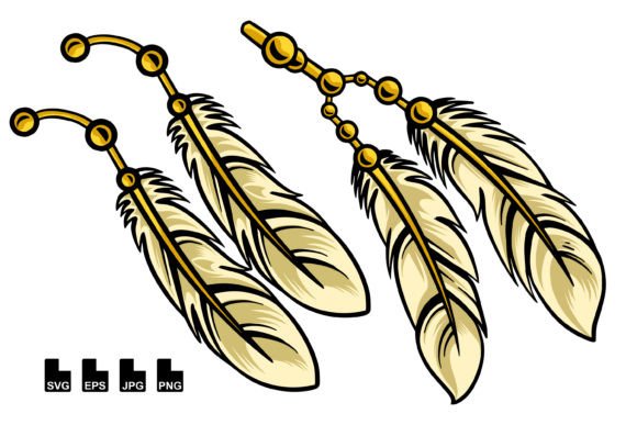 Bird Feather Graphics for Crafts & Branding