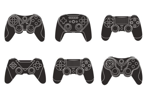 Game Console SVG Set: Modern Graphics for Crafts