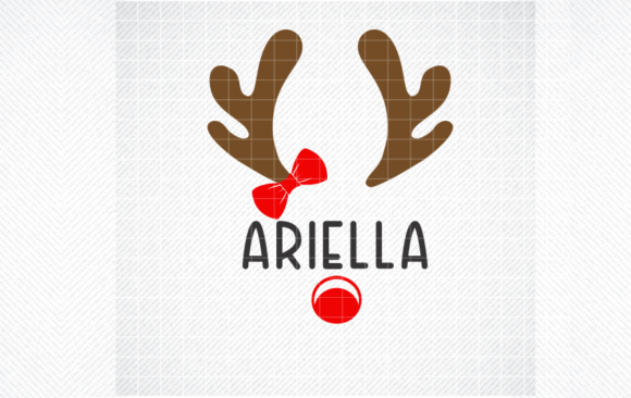 Girl Rudolph SVG: Festive Graphics for Crafts
