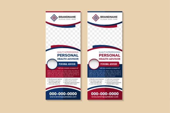 Health Advisor Vertical Banner: Print Templates & Graphics
