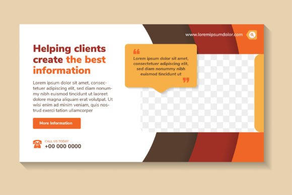 Helping Clients Horizontal Banner: Graphics & Landing Page Templates