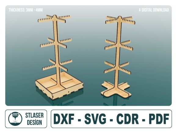Keychain Display Stand: Laser Cutting for Stands