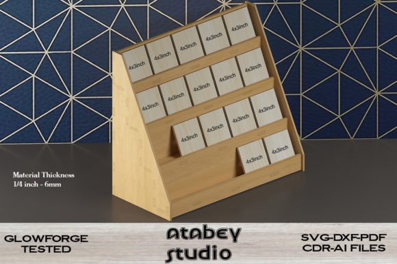 Laser Cutting Stands: Wooden Craft Earring Display 469