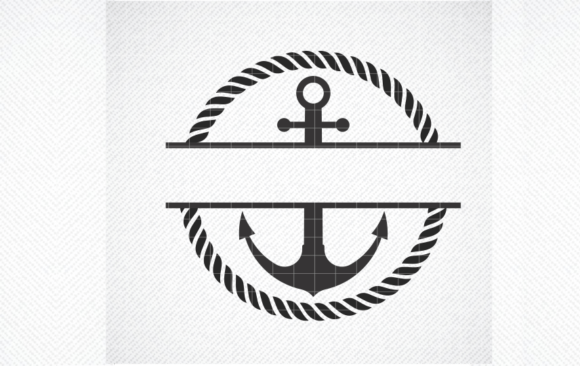 Nautical Monogram SVG for Graphics and Crafts