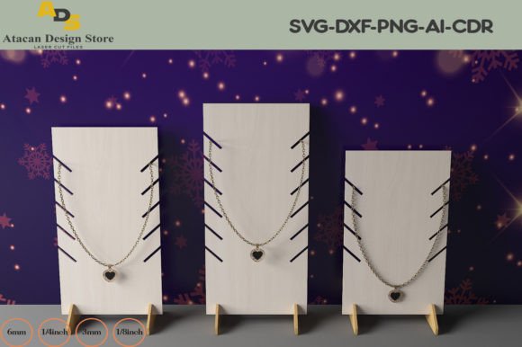 Necklace Holder Bracelet Display 301: Laser Cutting Stands