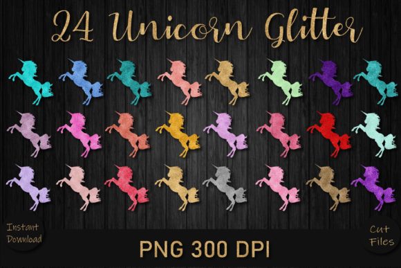 Review: 24 Cute Unicorn Glitter PNG Bundle for Embroidery