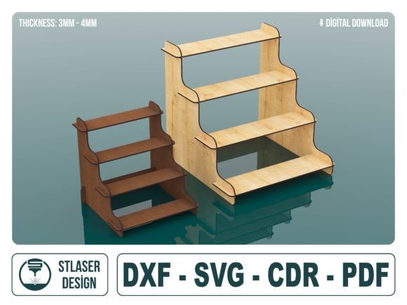 Review: 4 Shelf Display Stand SVG for Craft Projects