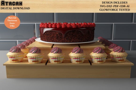 Wood Cupcake Stand: Laser Cutting & Stands